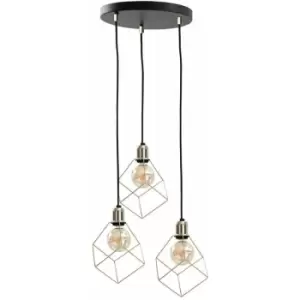 Image of Keter Taho Cluster Pendant Ceiling Light Gold, 32cm, 3x E27