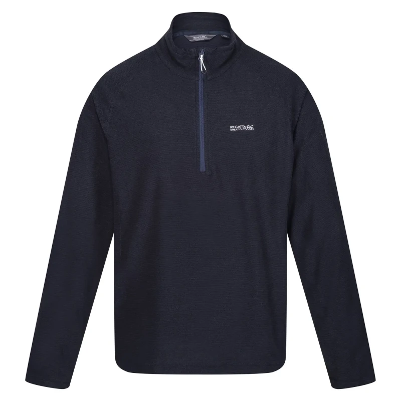 Image of Regatta Mens Montes Lightweight Half Zip Summer Fleece Top S - Chest 37-38' (94-96.5cm) NAVY RMA212-540-S