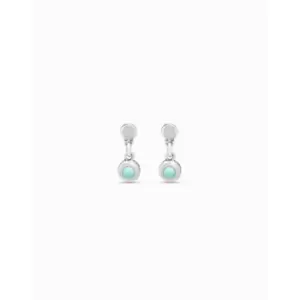Image of Values Turquoise Metal Natural Stone Earrings