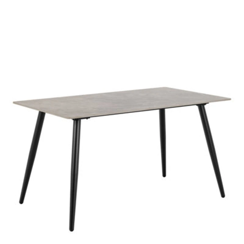 Image of Furniture To Go Wicklow Rectangular Dining Table In Grey/black