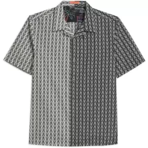 Image of Ted Baker Traila Ss Flower Geo Mash Up Shirt - Black