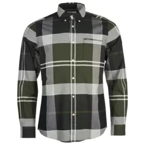 Image of Barbour Mens Stirling Tailored Shirt Pine Tartan Medium