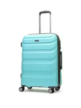 Image of Rock Luggage Bali UYG8Q 8 Wheel Hardshell Medium Turquoise Suitcase