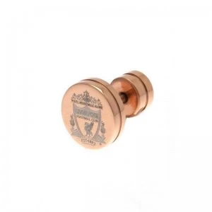 Image of Liverpool FC IP Rose Gold Plated Crest Stud Single Earring