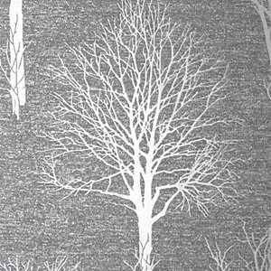 Image of Boutique Landscape Wallpaper Charcoal - 10m