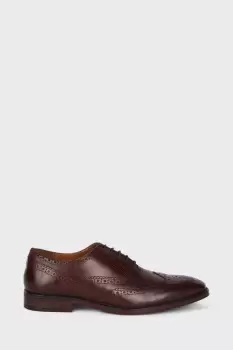 Image of Leather Smart Burgundy Oxford Brogue