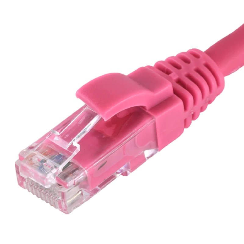Image of Cablenet 4m Cat5e RJ45 Pink U/UTP LSOH 24AWG Snagless Booted Patch Lea