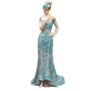 Image of Bolero Collection Lady Figurine in Blue Dress 33cm