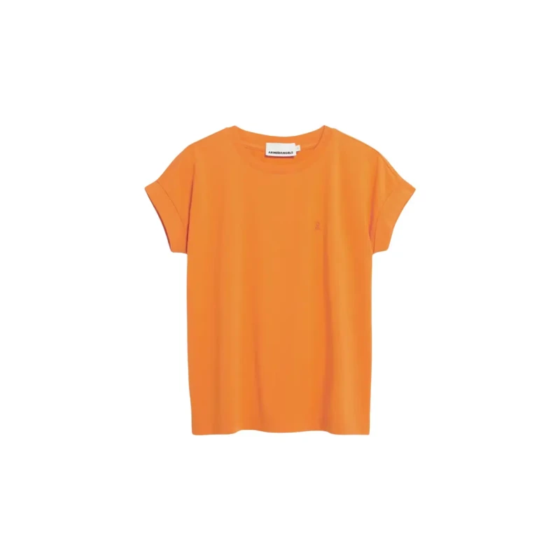 Image of ARMEDANGELS Womens T-Shirt ARMEDANGELS Idaara Orange Female S
