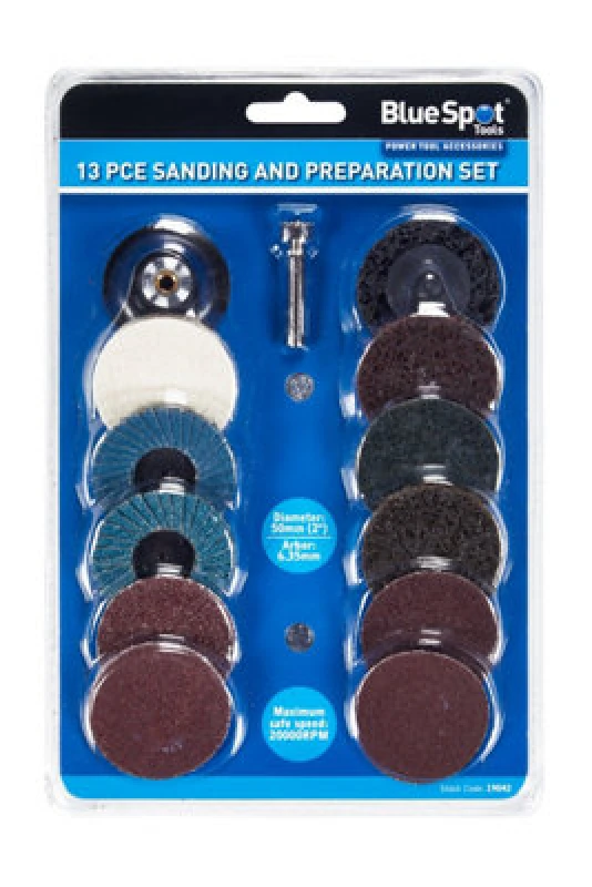 Image of BlueSpot Tools Blue Spot Tools - 12 Pce Sanding And Preparation Set