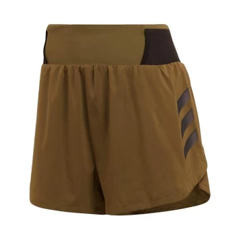 Image of adidas Terrex Parley Agravic All-Around Shorts Womens - Focus Olive