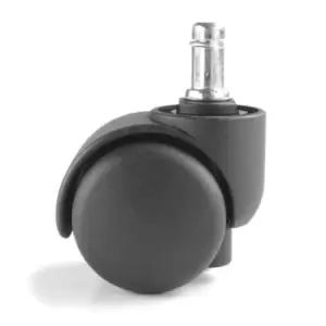 Image of Brake loaded castor (pack of 5) 50mm - black