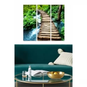 Image of MDF31519705 Multicolor Decorative MDF Painting (3 Pieces)