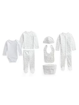 Image of Ralph Lauren Baby 7 Piece Gift Set - Grey, Size Age: 6 Months