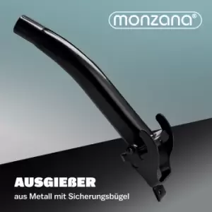 Image of Monzana - jerry can spout filler neck for metal fuel petrol diesel canister black