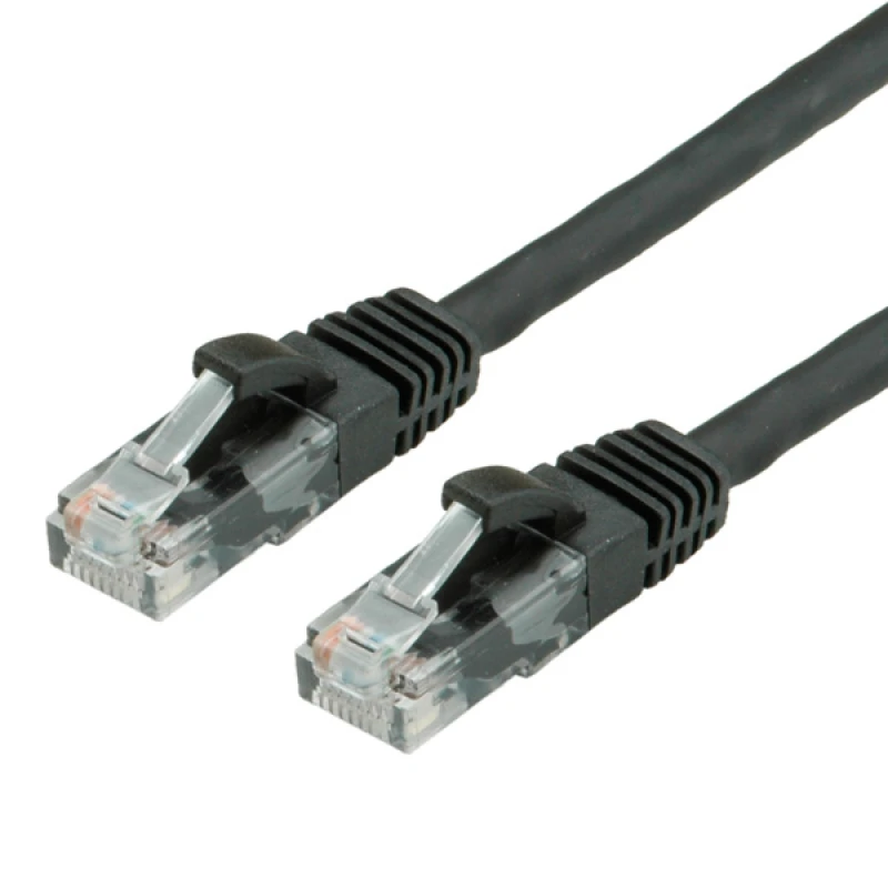 Image of VALUE UTP Cable Cat.6. halogen-free. black. 0.5 m