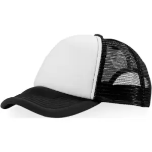 Image of Bullet Trucker 5 Panel Cap (Pack of 2) (One Size) (Solid Black/White)