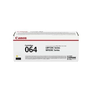Image of Canon 064Y (4931C001) Yellow Laser Toner Ink Cartridge