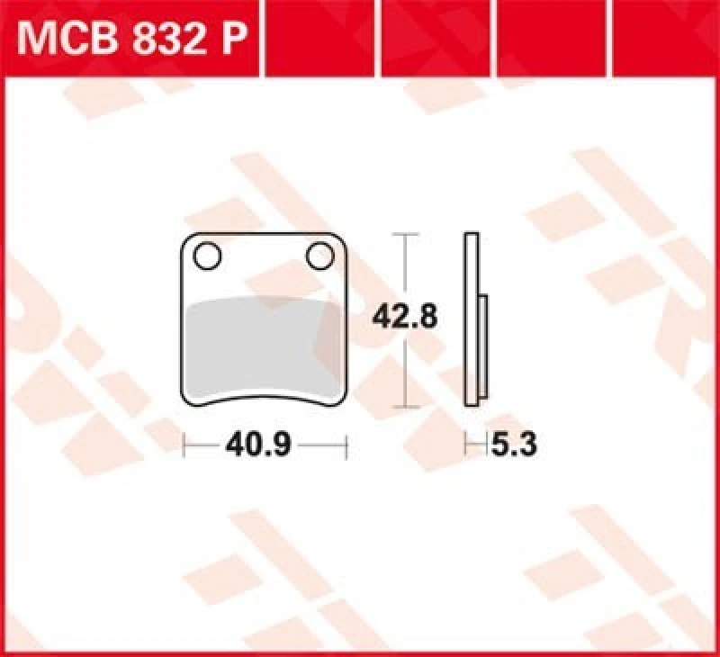 Image of TRW Lucas Brake pad MCB832P