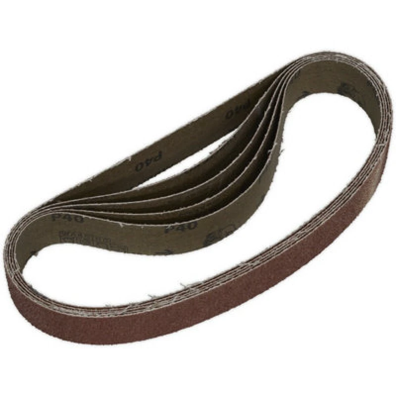 Image of Loops 5 PACK - 30mm x 540mm Sanding Belts - 40 Grit Aluminium Oxide Cloth Backed Loop Multi