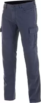 Image of Alpinestars Cargo Motorcycle Textile Pants, blue, Size 30, blue, Size 30