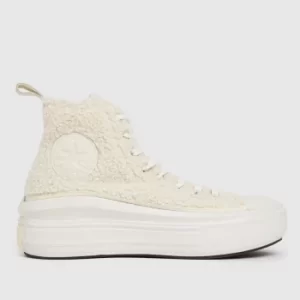 Image of Converse White Cozy Move Hi Trainers