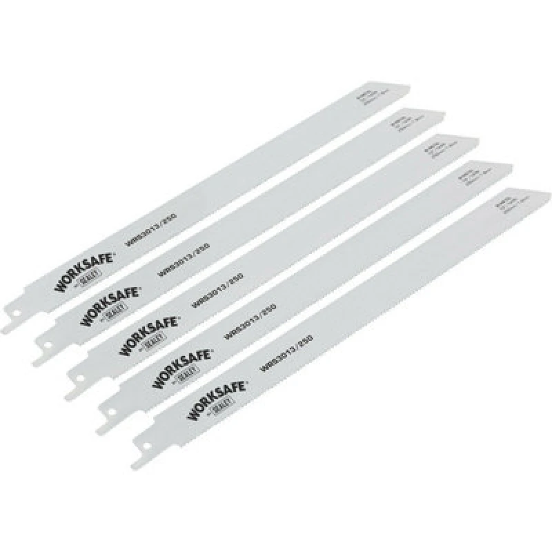 Image of Loops 5 PACK 250mm Reciprocating Saw Blade - 14 TPI - Suitable for Iron Steel Pipes Metallics