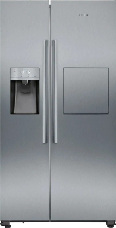 Image of Siemens IQ-500 KA93GAIDP American Fridge Freezer - Brushed Steel - D Rated