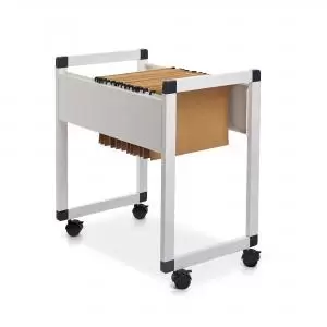 Image of ROCADA VISUALLINE Mobile Filing Trolley for A4 and Folio - White 310
