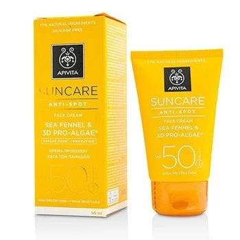 Image of ApivitaSuncare Anti-Spot Face Cream Sea Fennel & 3D Pro-Alage SPF 50 50ml/1.7oz