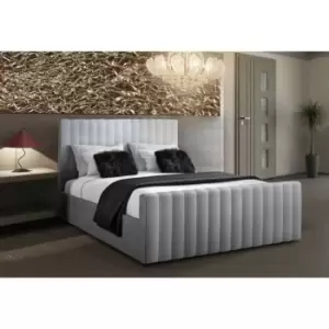 Image of Keesa Bed Single Plush Velvet Silver