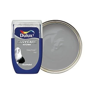 Image of Dulux Easycare Kitchen Deep Fossil Matt Emulsion Paint 30ml