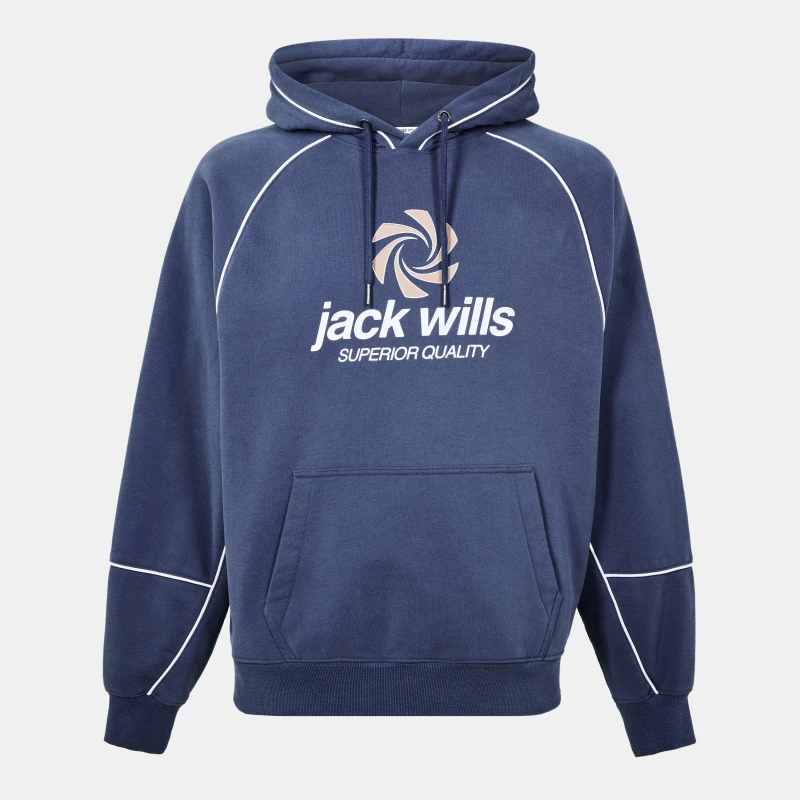 Image of Jack Wills Sports Hoodie - Blue Blue XS