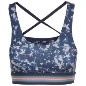 Image of Trespass Womens/Ladies Stephanie Camo Crop Top (S) (Navy)