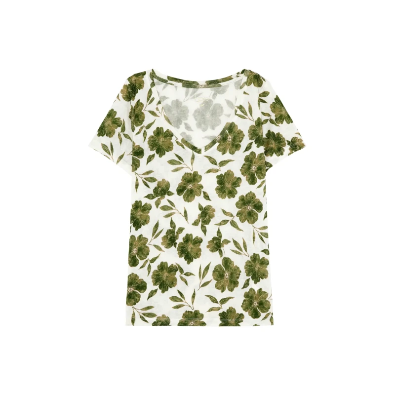 Image of Les Petites Bombes Womens T-Shirt Les Petites Bombes Ariana Vert Female XS V40M029-PKARM