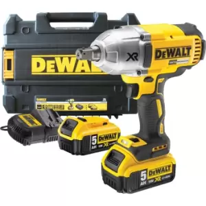 Image of DEWALT DCF899 18v XR Cordless Brushless 1/2" Drive Impact Wrench 2 x 5ah Li-ion Charger Case