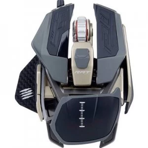 Image of MadCatz R.A.T. PRO X3 Supreme Edition Corded Gaming mouse Optical Gel wrist support mat, Built-in user memory Black, Gold