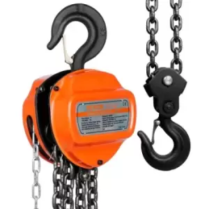 Image of VEVOR Manual Chain Hoist, 2 Ton 4400 lbs Capacity 10 FT Come Along, G80 Galvanized Carbon Steel with Double-Pawl Brake, Auto Chain Leading & 360° Rota