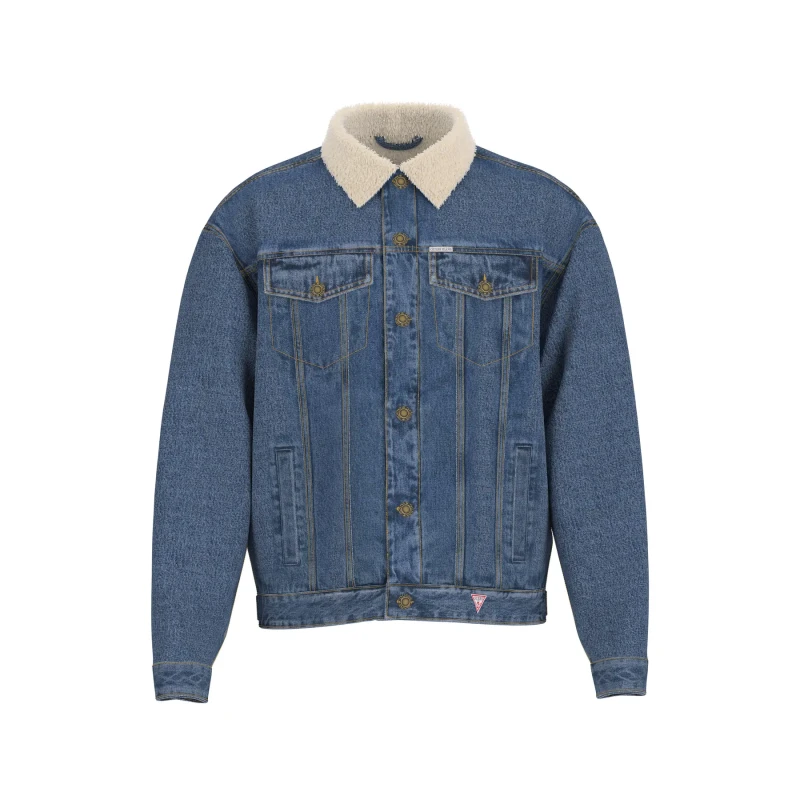 Image of Guess Denim jacket Guess GJ Trucker Bleu Male M