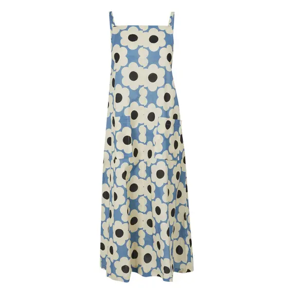 Image of Regatta Womens Orla II Summer Sun Dress 10 - Waist 27' (68cm), Inside Leg 31' Blue Sixties Daisy RWD091-T6E-10