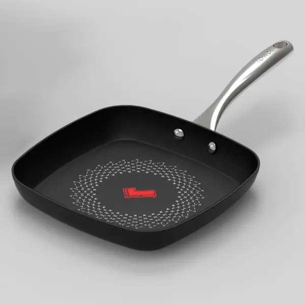 Image of Tower Smart Start Ultra Forged 26cm Non-Stick Grill Pan Black