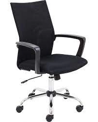 Image of Jemini One Task Mesh Chair with Fixed Arms Black CH3311BK
