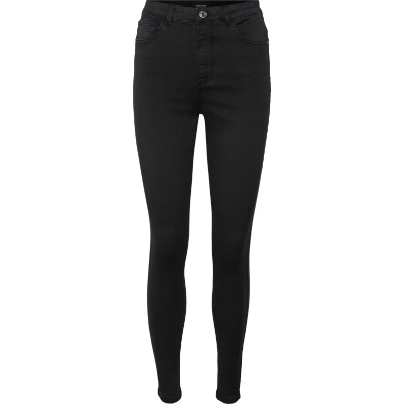 Image of Vero Moda High Rise Slim Fit Jeans - Black 26 L29