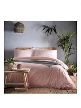 Image of Appletree Relaxed Cassia Duvet Set - Coral