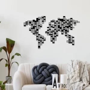 Image of Pixel Black Decorative Metal Wall Accessory