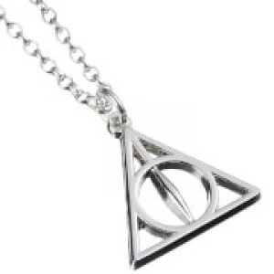Image of Harry Potter Sterling Silver Deathly Hallows Necklace