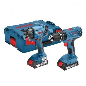 Image of Bosch 06019G5172 Twin Pack 18V 2 x 2.0Ah Li-ion