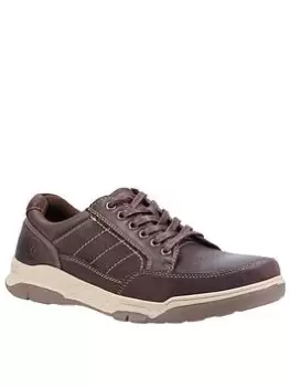 Image of Hush Puppies Hush Puppie Finley Lace Up Trainer, Coffee, Size 12, Men