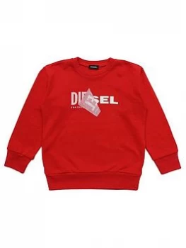 Image of Diesel Boys Double Logo Crew Sweat