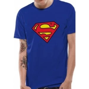 Image of Superman Logo DC Essentials Range T-Shirt XX-Large - Blue